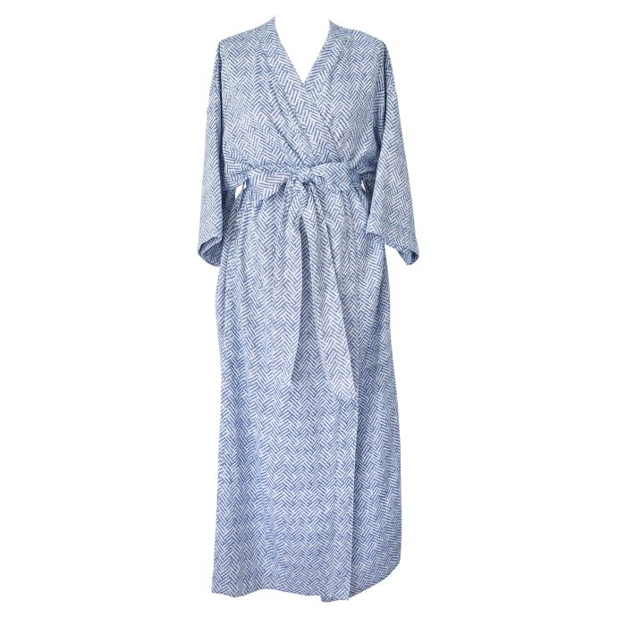 GREEN GATE / Bavlnené kimono Anneli Blue Jacquard