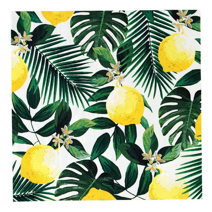 Talking Tables / Papierové servítky Tropical Lemon 20 ks