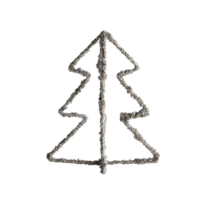 Tine K Home / Vánoční dekorace Christmas Tree Silver Glitter 10 cm