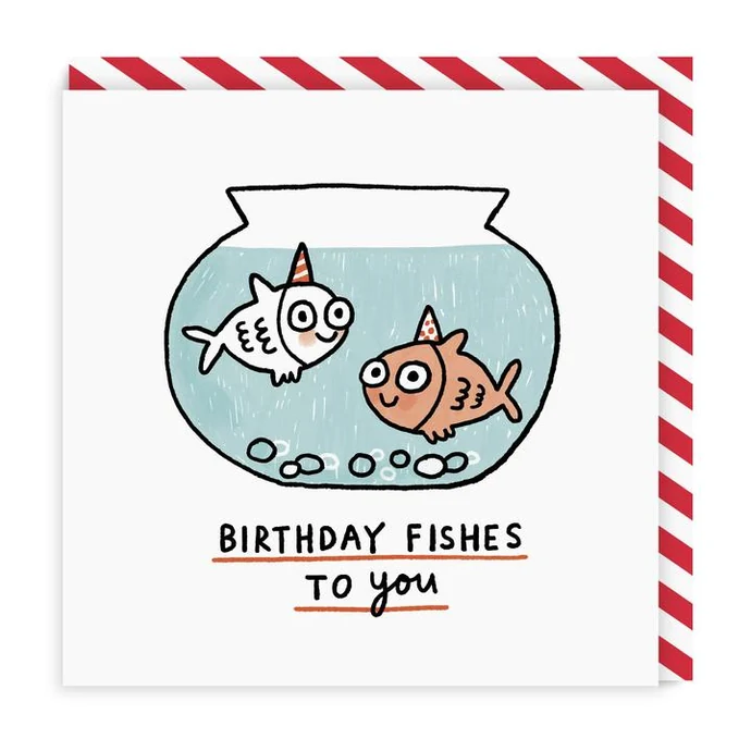 Ohh Deer / Narozeninové přání Birthday Fishes