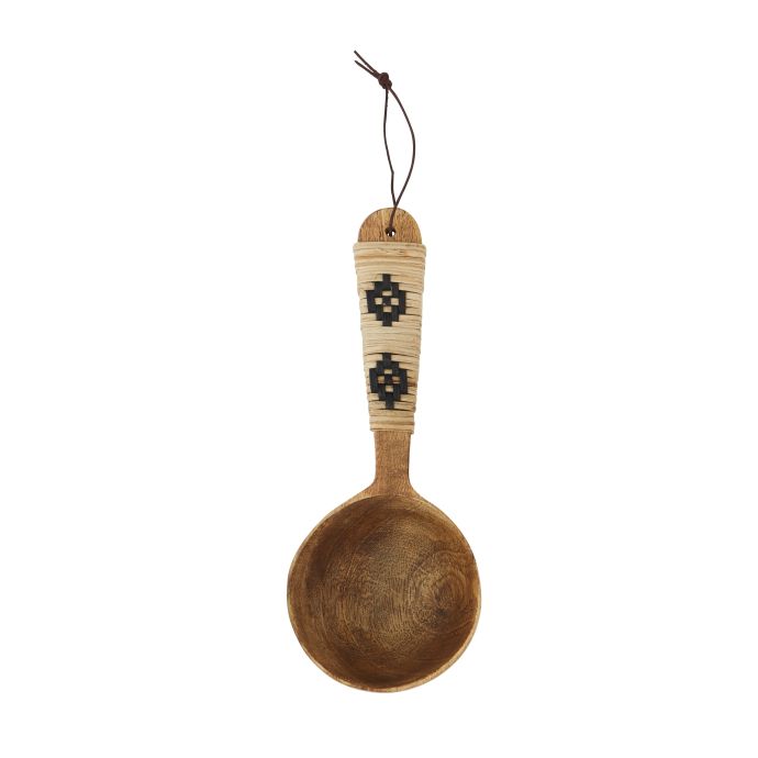 MADAM STOLTZ / Dřevěná servírovací lžíce Mango Wood
