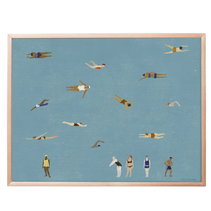 Fine Little Day / Plagát Swimmers 40 x 50 cm