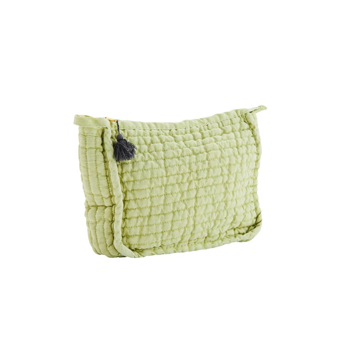 MADAM STOLTZ / Kosmetická taštička Linen Apple Green