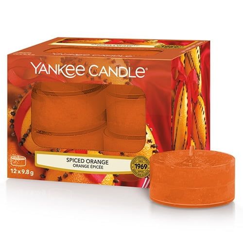 Yankee Candle / Čajové sviečky Yankee Candle 12ks - Spiced Orange