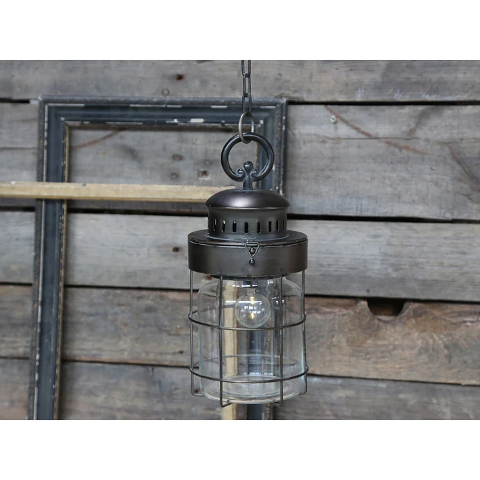 Chic Antique / Závesná lampa s retiazkou Antique Coal