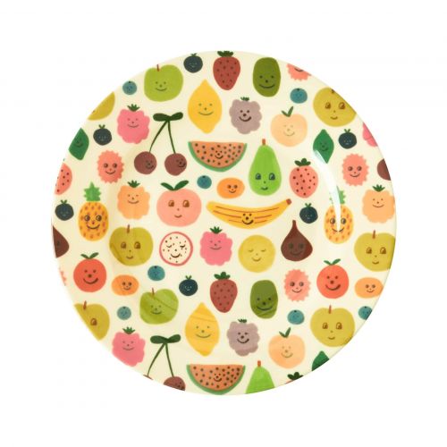 rice / Dětský melaminový talíř Happy Fruits 22 cm