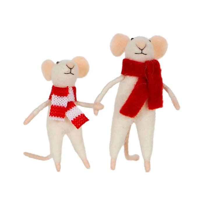 sass & belle / Plstěná vánoční dekorace Christmas Mice Family