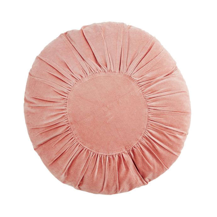 MADAM STOLTZ / Okrúhly zamatový vankúš Coral 60 cm