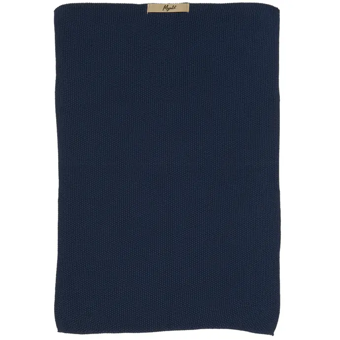 Ib Laursen / Pletená utěrka Mynte Midnight Blue