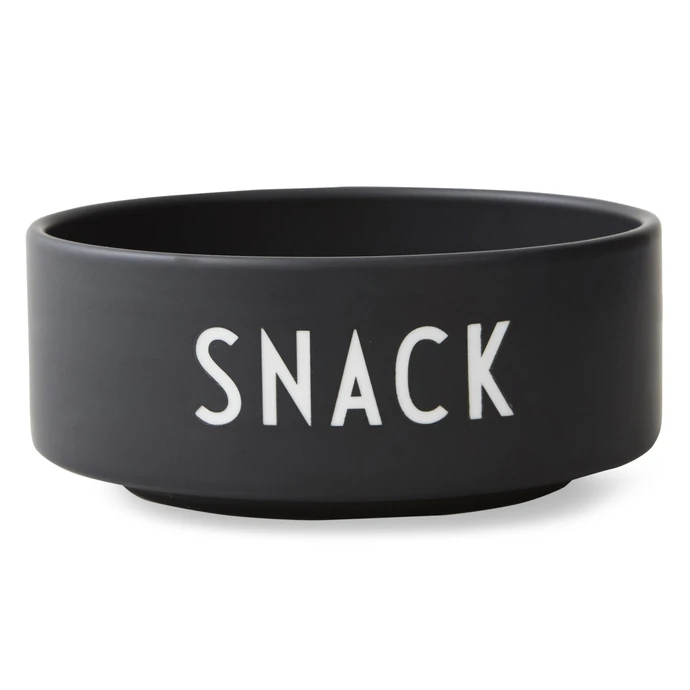 DESIGN LETTERS / Porcelánová miska Black Snack