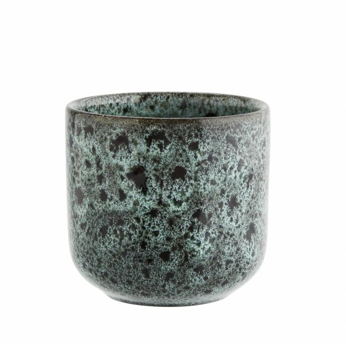MADAM STOLTZ / Keramický hrnček Turquoise Spots 300 ml