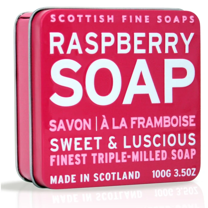 SCOTTISH FINE SOAPS / Dárkové mýdlo v plechovce - malina