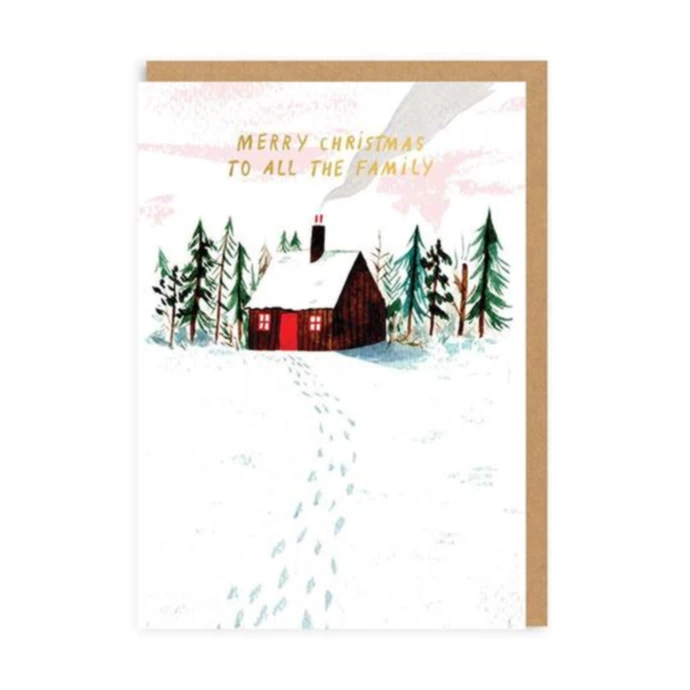 Ohh Deer / Vánoční přání Christmas Cabin