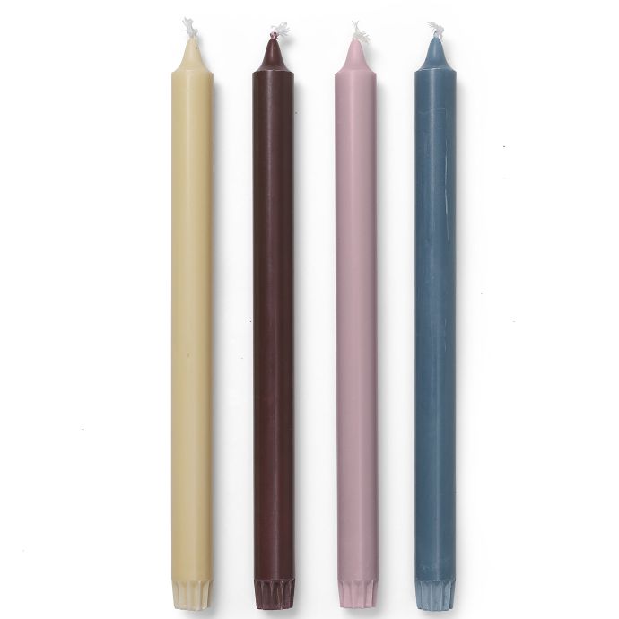 ferm LIVING / Vysoká sviečka Whimsical Blend - set 4 ks