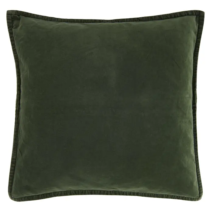 IB LAURSEN / Sametový povlak na polštář Dark Green