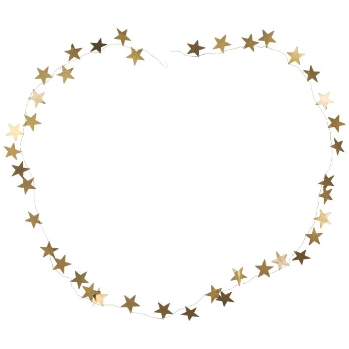 IB LAURSEN / Girlanda Stars Brass 249 cm