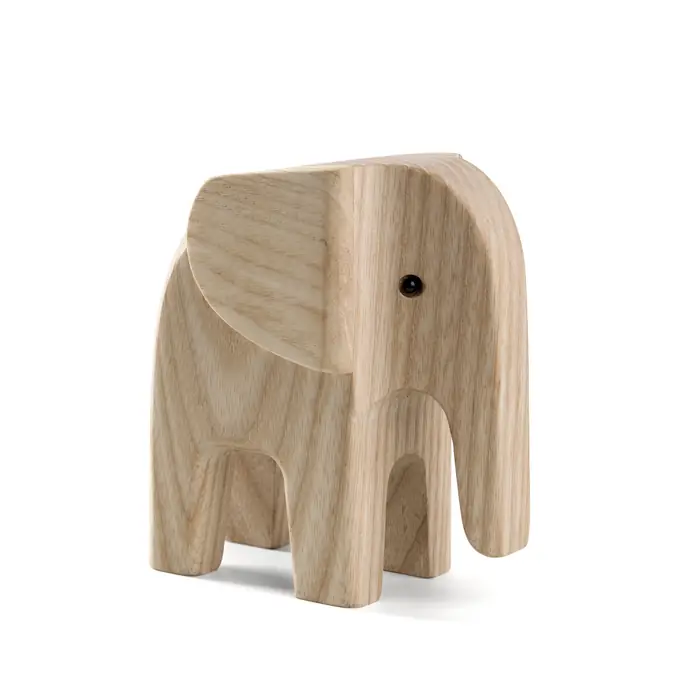 novoform / Drevený slon Baby Elephant Natural Ash