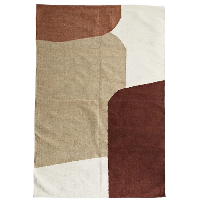 MADAM STOLTZ / Bavlněný koberec Brown 120×180 cm
