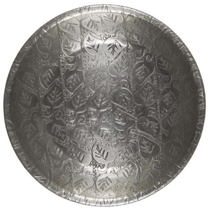 IB LAURSEN / Kovová tácka Leaf Pattern Silver