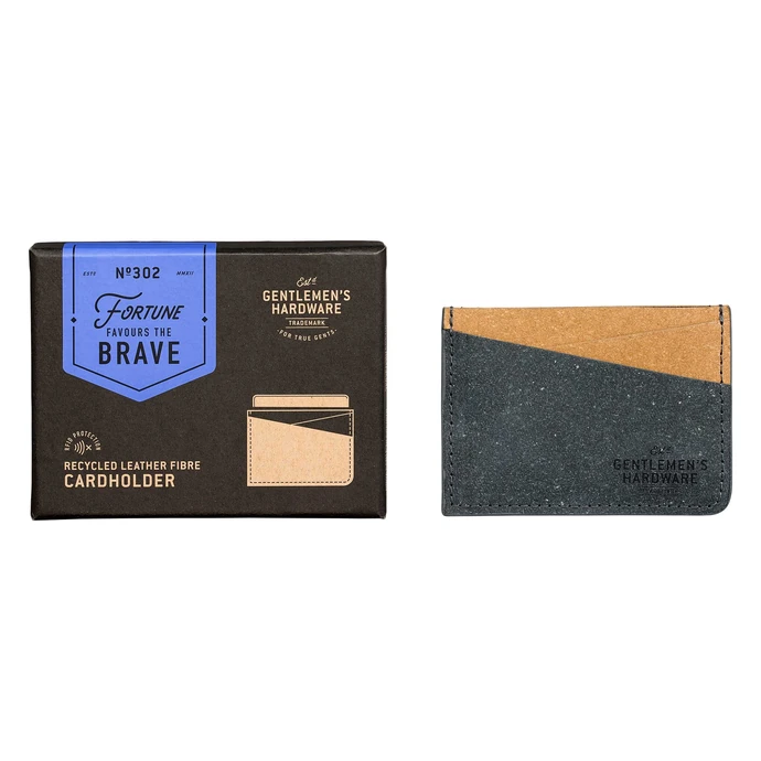 GENTLEMEN'S HARDWARE / Pouzdro na platební karty Leather Black & Tan