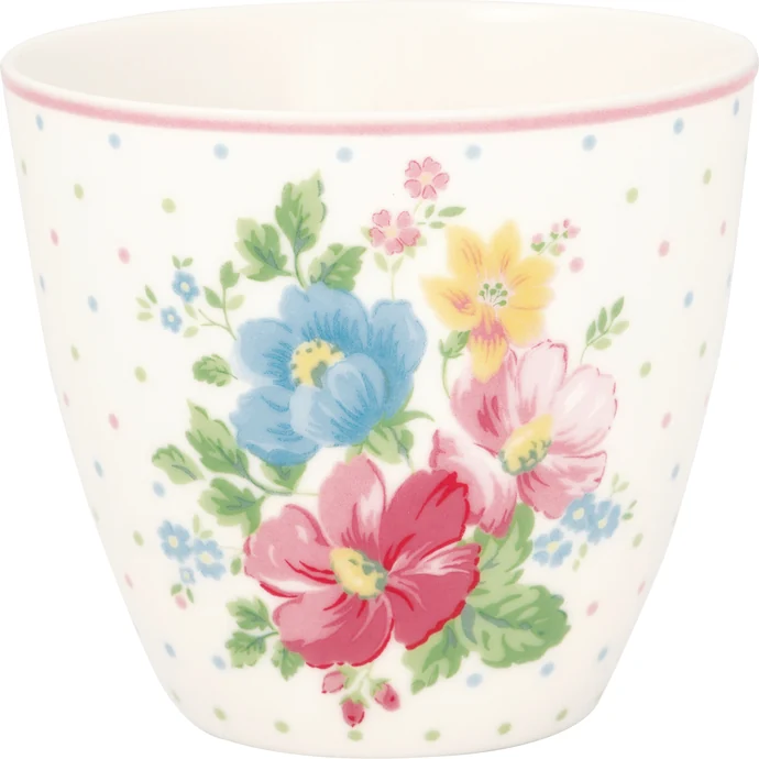 GREEN GATE / Latte cup Josefina White 300 ml