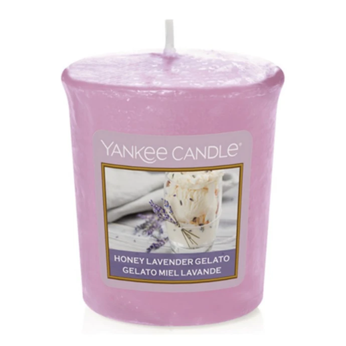 Yankee Candle / Votívna sviečka Yankee Candle - Honey Lavender Gelato