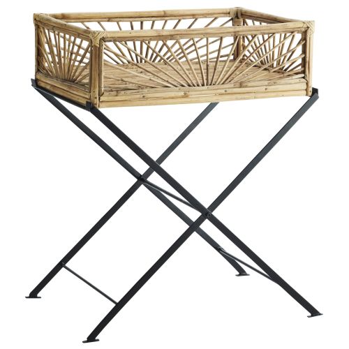 MADAM STOLTZ / Bambusový odkládací stolek 80 cm
