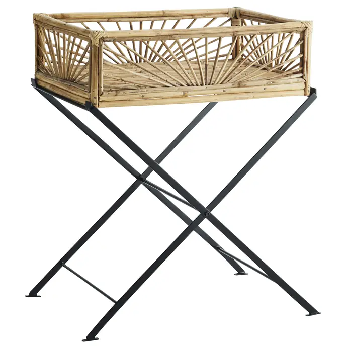 MADAM STOLTZ / Bambusový odkládací stolek 80 cm