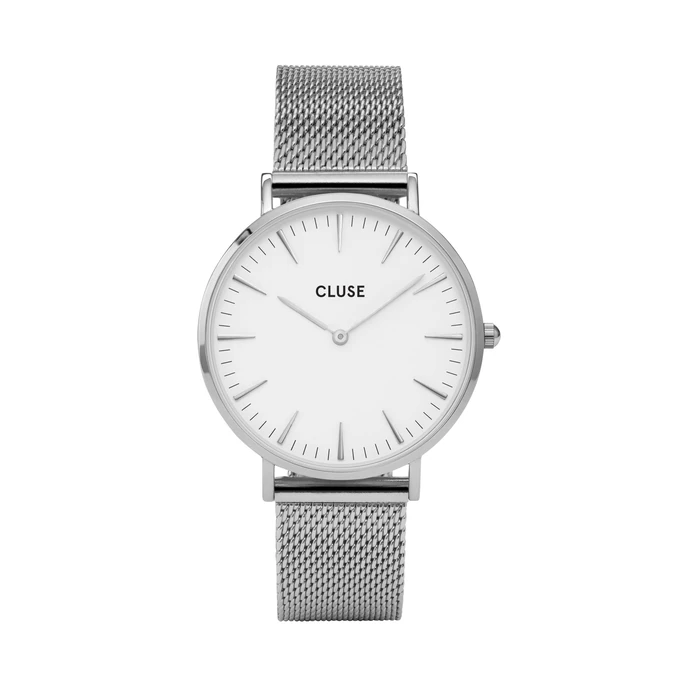 CLUSE / Hodinky Cluse La Bohéme Mesh Silver/white