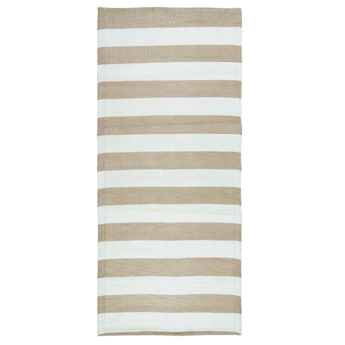 IB LAURSEN / Venkovní koberec Striped Coral Sands 90x180