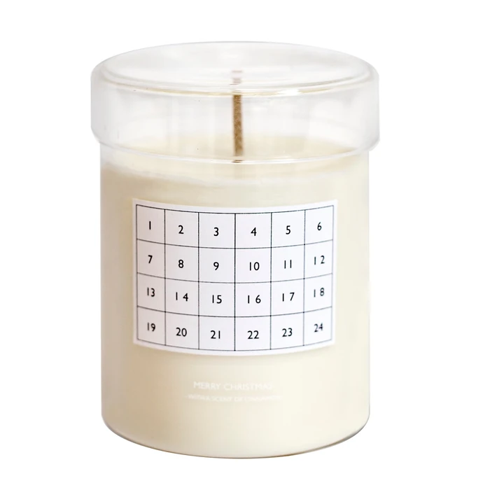 ferm LIVING / Sviečka s vôňou škorice Calendar White