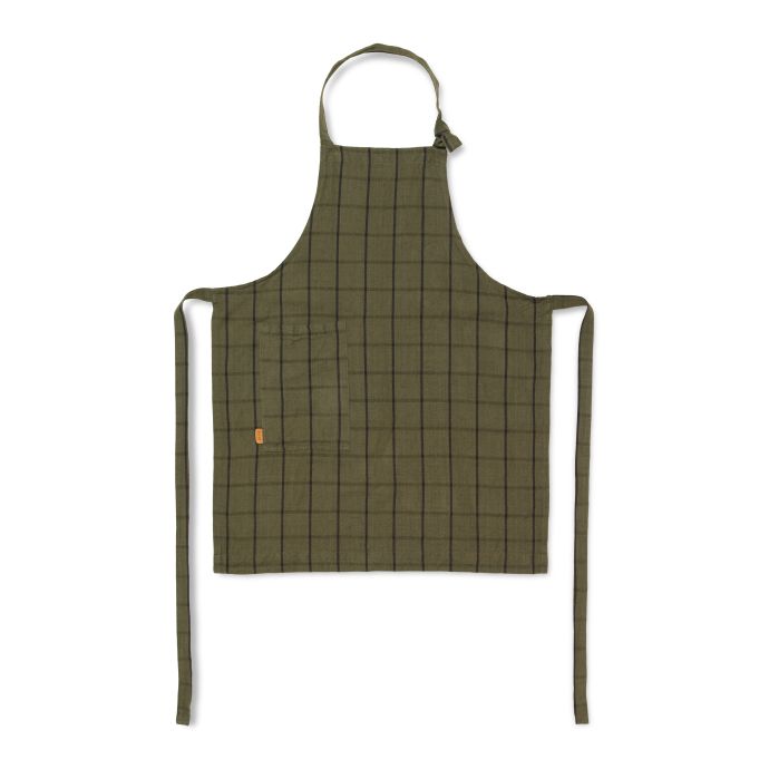 ferm LIVING / Zástera Hale Apron Green/Black