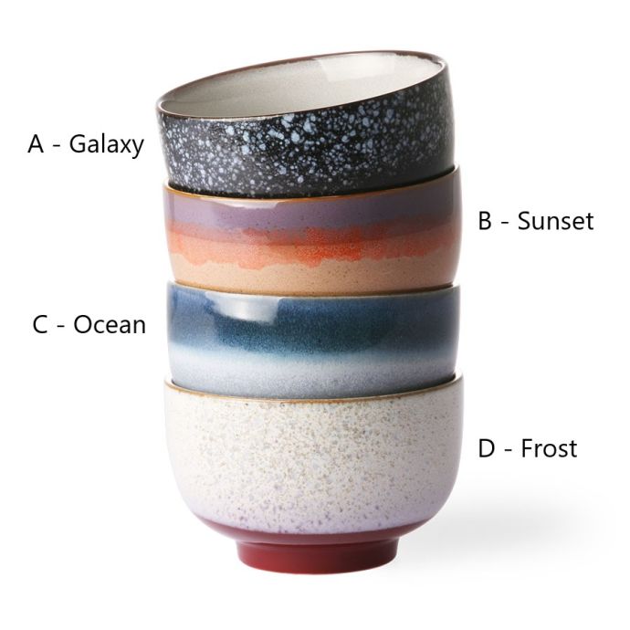 HK living / Keramická miska 70's Funky Medium Bowl 500 ml