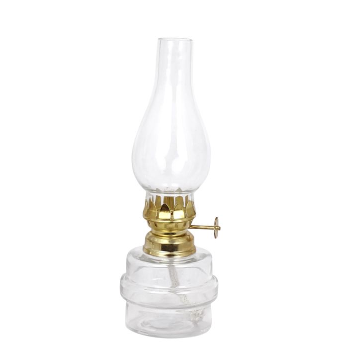 Strömshaga / Sklenená petrolejová lampa My Brass