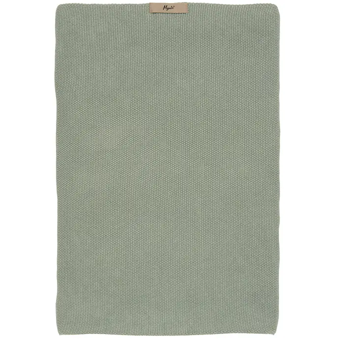 Ib Laursen / Pletená utěrka Mynte Dusty Green