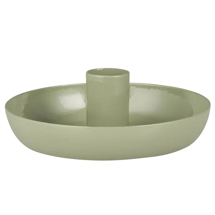 Ib Laursen / Kovový svietnik na sviečku 1,3 cm Green