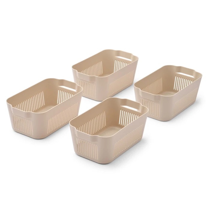 LIEWOOD / Úložný koš Makeeva Sandy Mini – set 4 ks