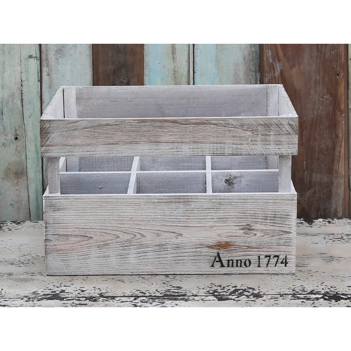 Chic Antique / Dřevěný box s přihrádkami Anno