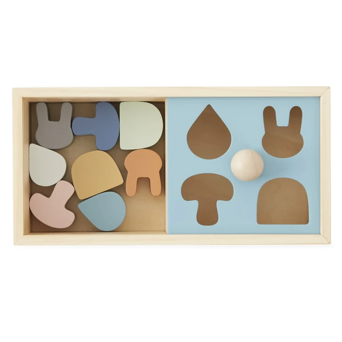 OYOY / Dětské puzzle z bukového dřeva Colorful Shapes