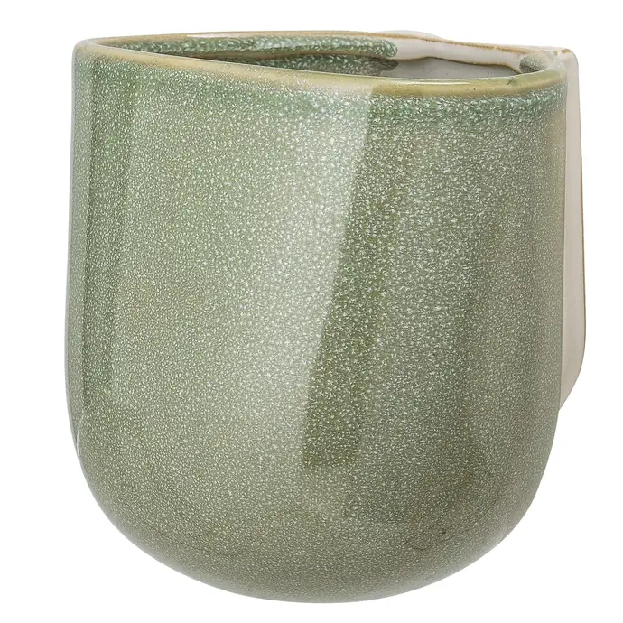 Bloomingville / Nástěnný obal na květináč Green Glaze