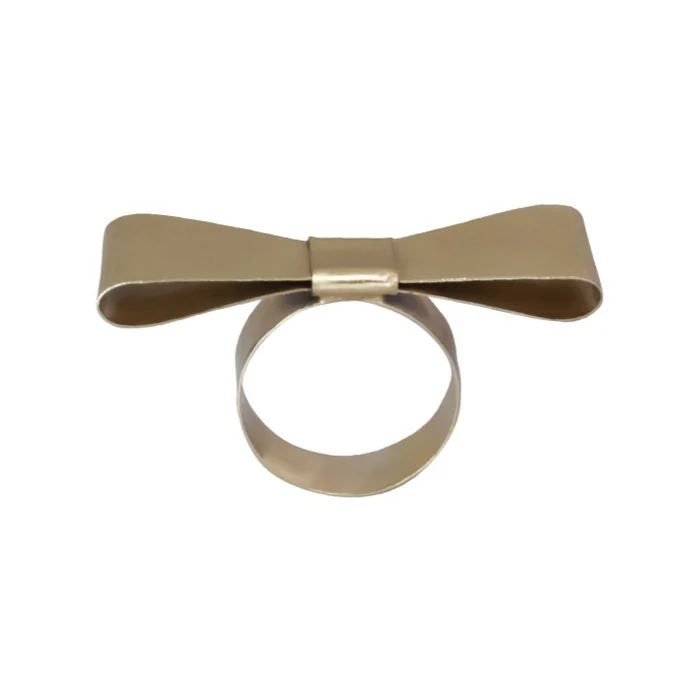 Strömshaga / Kovový kroužek na ubrousky Bow Brass