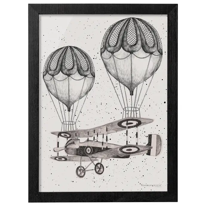 Bloomingville / Obrázek Plane & Balloons