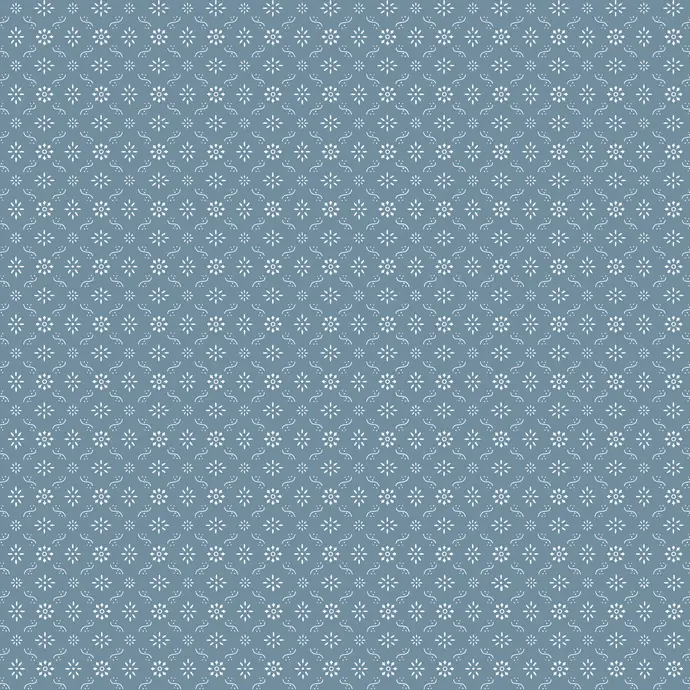 IB LAURSEN / Balicí papír Blue/flowers - 10m