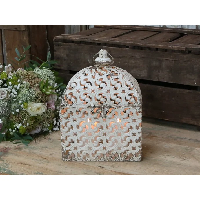 Chic Antique / Kovový lampáš Creme Rocaille