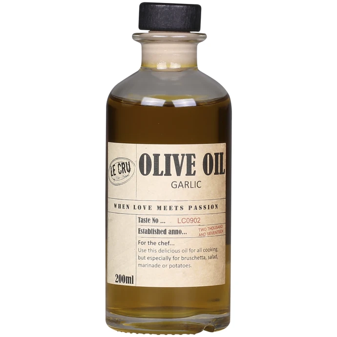 LE CRU Delicacies / Olivový olej Extra Virgin s česnekovou příchutí 200ml