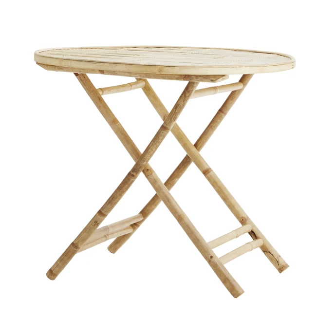 MADAM STOLTZ / Skladací bambusový stôl Natural