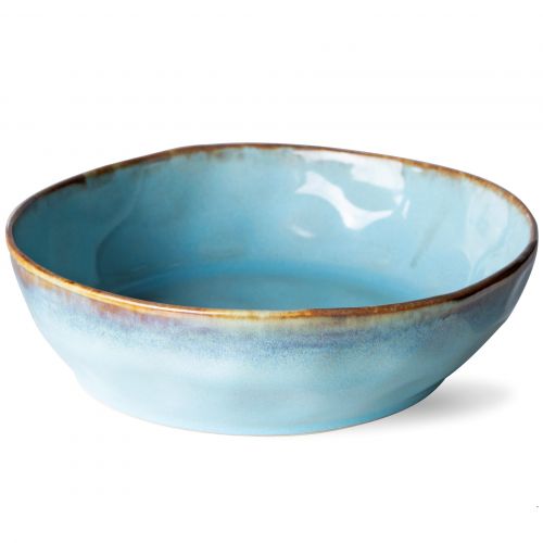 HK living / Hlboký tanier na cestoviny 70's Ceramics Lagune 800 ml
