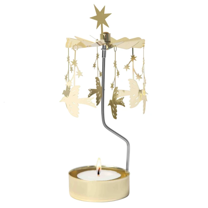 Pluto Design / Rotujúci svietnik Starling Gold