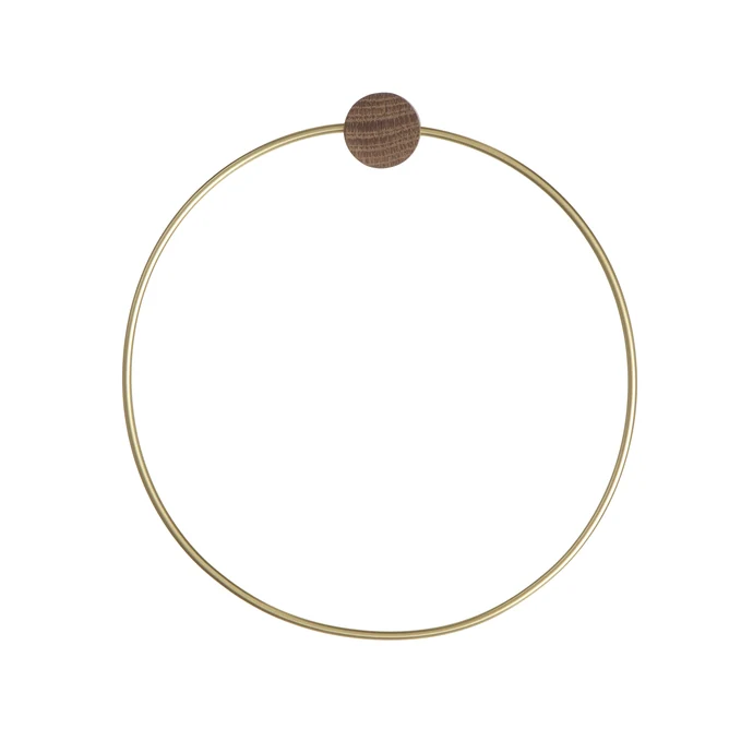 Ferm Living / Mosazný věšák na ručníky Brass