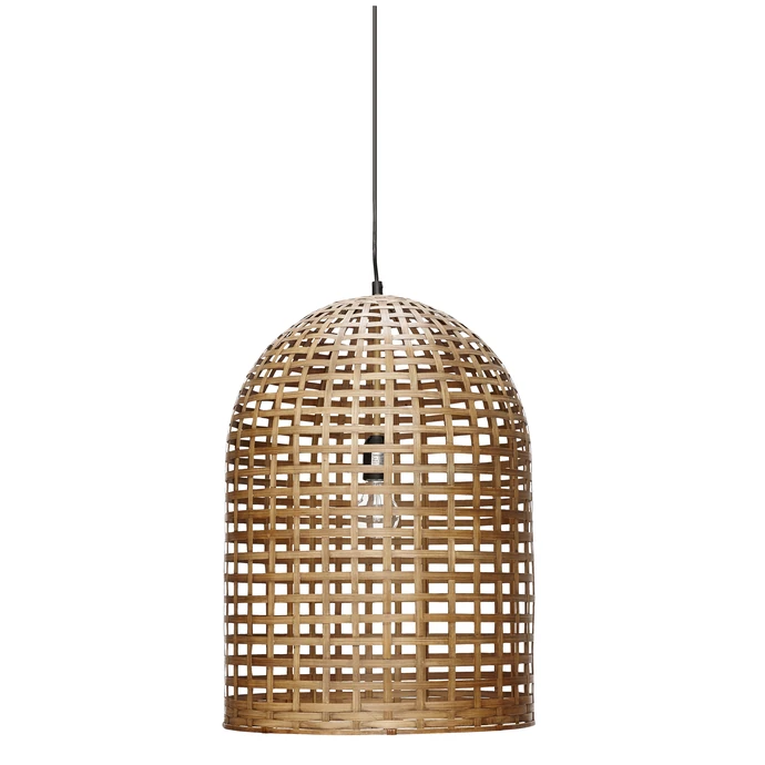 Hübsch / Závesná bambusová lampa Oblong Natural